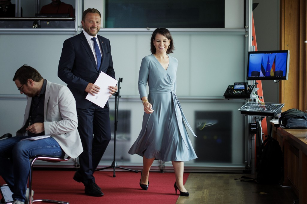 Välisminister Margus Tsahkna kohtumisel oma Saksamaa ametikaaslase Annalena Baerbockiga