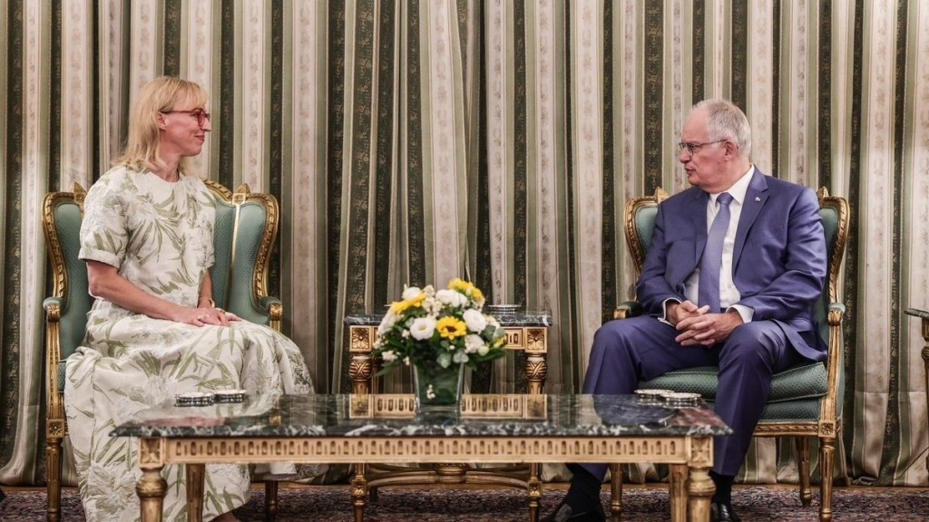 Estonian Ambassador to Greece Piret Urb presents credentials.jpeg